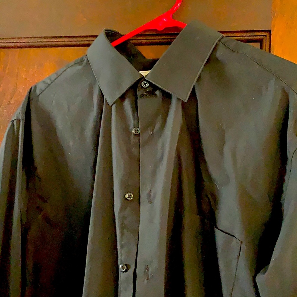 Black button down